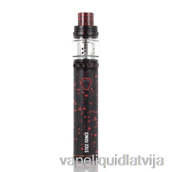 Smok Stick Prince Komplekts - Pildspalvas Stila Tfv12 Prince Black Ar Sarkanu Izsmidzināmu Vape šķidrumu